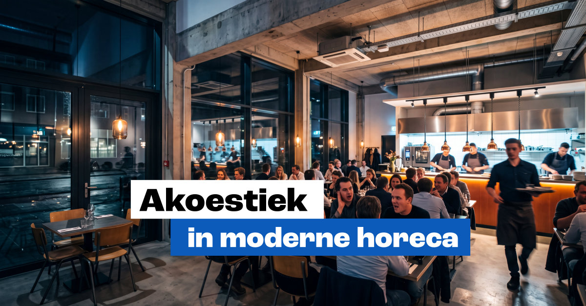 Modern restaurantinterieur waarin akoestiek en geluid samen zijn aangepakt